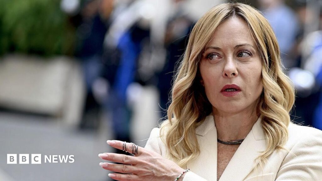 Italy PM Giorgia Meloni files to protect her voice from AI deepfakes Italian Prime Minister Giorgia Meloni pictured wearing a beige blazer